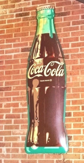 Large Coca Cola Bottle Sign 72" Long