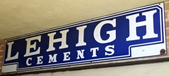 Lehigh Cement Sign 16" X 70"