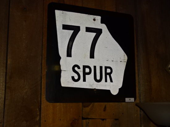 77 Spur Sign