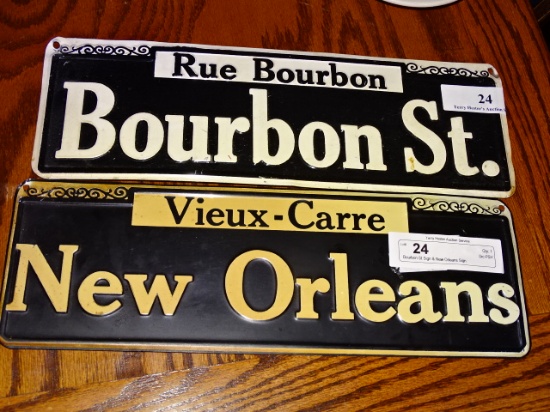 Bourbon St Sign & New Orleans Sign