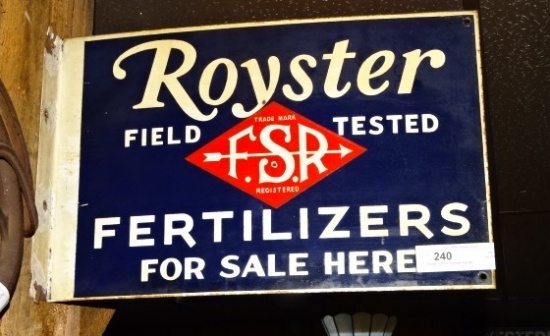 Royster Fertilizer Porcelain Flg sign