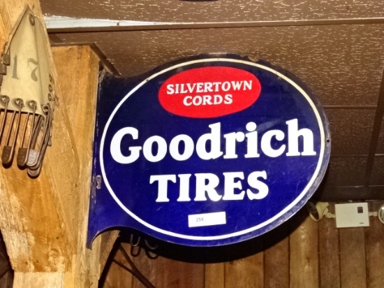 Goodrich Tire Porcelain Flg Sign 19" X 23"