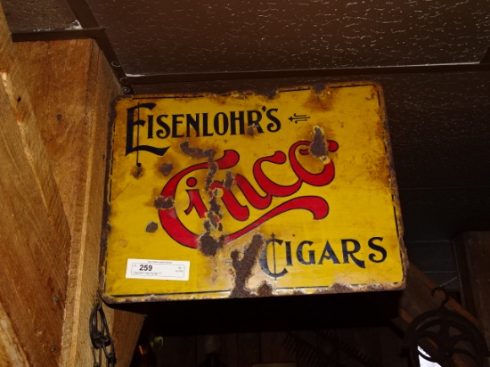 EisenLohr's Cigar Flg Sign 17"