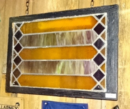 Stained Glass Window in Frame