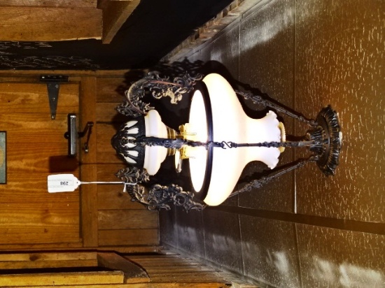 Victorian Ornate Hanging Cast Iron Globe