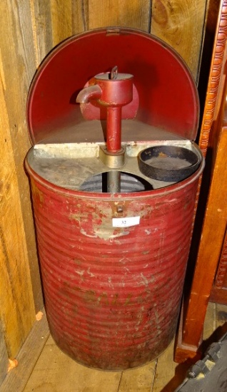 Large Metal Barrel