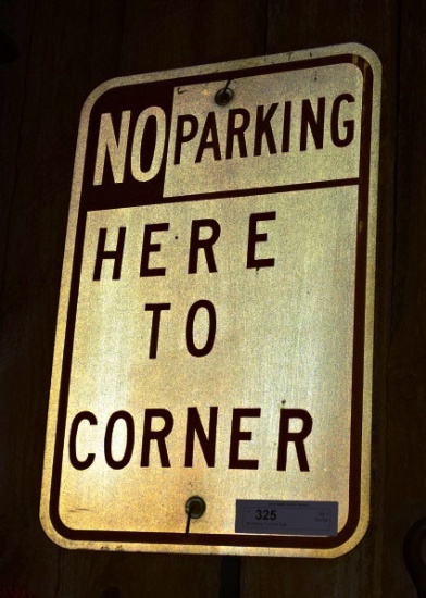 No Parking To Corner Sigh