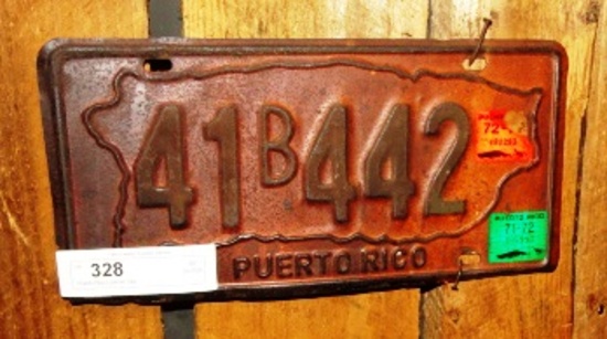 Puerto Rico License Tag