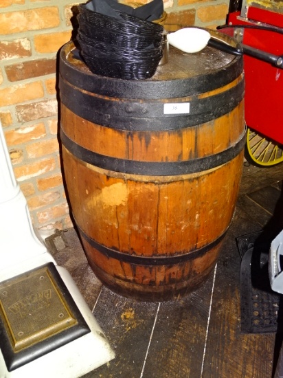 55 Gal Wood Barrel