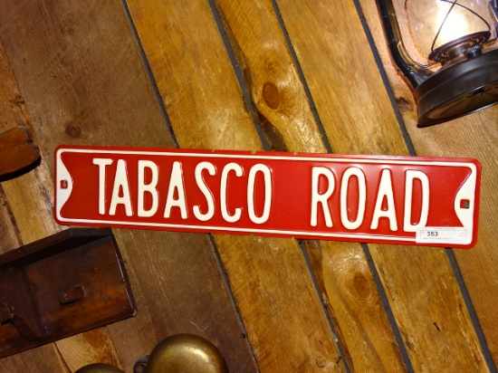 Tobasco Road Porcelain Sigh 30" X 6"