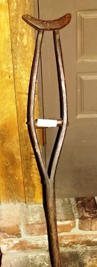 Vintage Wooden Crutch