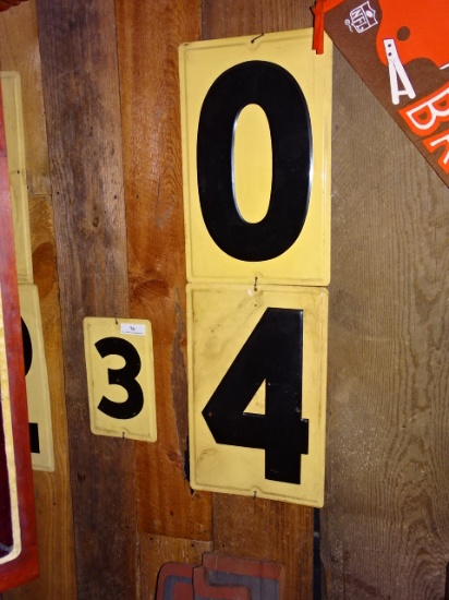 Porcelain Gas Station Price Numbers