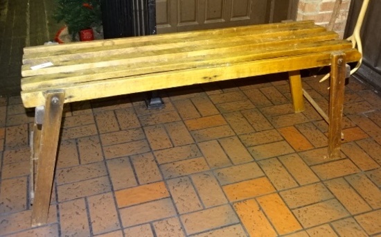 Folding Wooden Bench
