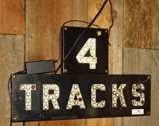 4 Tracks Reflective Railroad Sign