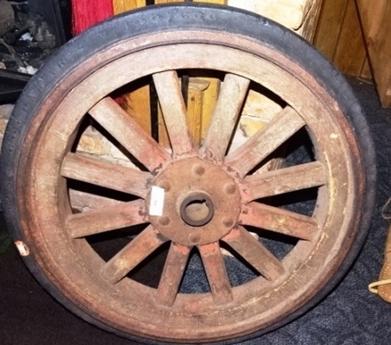 Wooden Automobile Wheel Goodyear