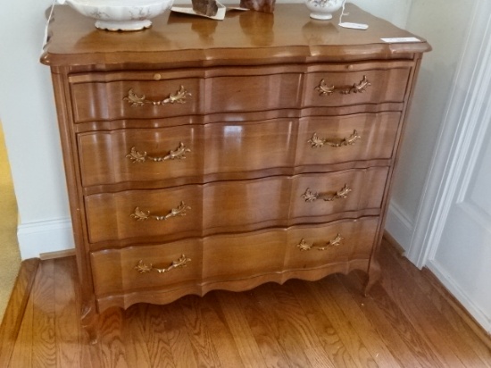 Four drawer chest with desk