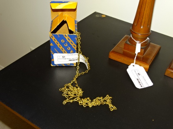 Acco Single Brass Jack Chain in opened box