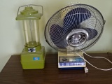 Table Fan and light