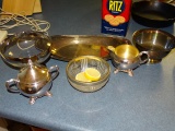 Lot of platter, bowls & sugar & cream pitcher
