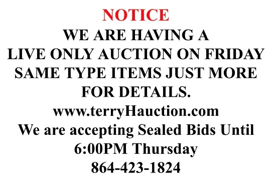 FRIDAY LIVE ONLY AUCTION