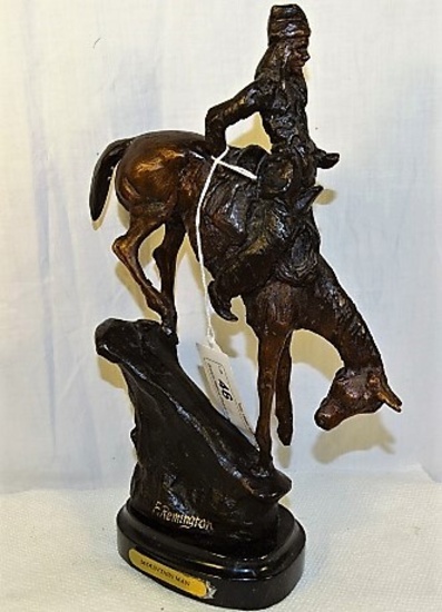 Bronze Replica Statue F. Remington "Mountain Man"