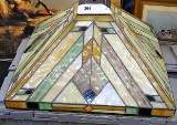 17 sq in Acrylic Green, Brown,Tan Lamp Shade