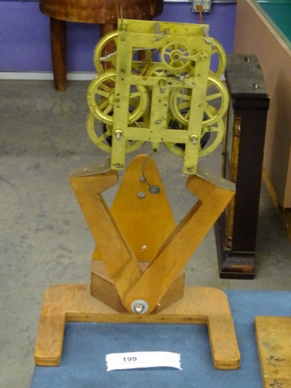 Clock Makers Stand w/Works