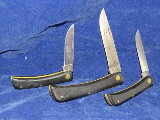Three Case Pocket Knives 2 are 1970 & 71