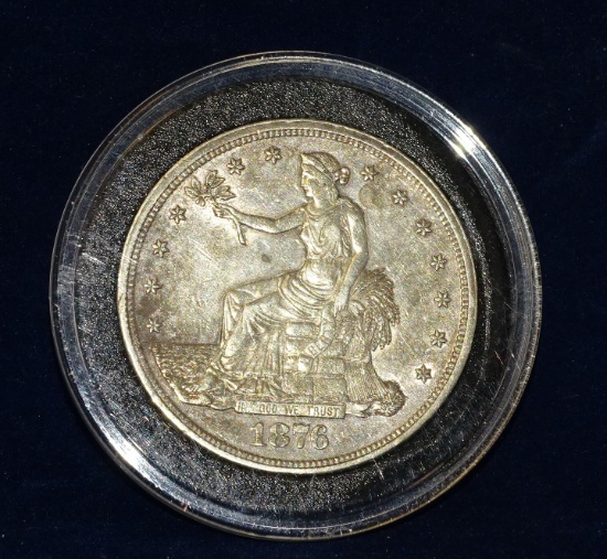 1876 US Trade Dollar .900 Fine