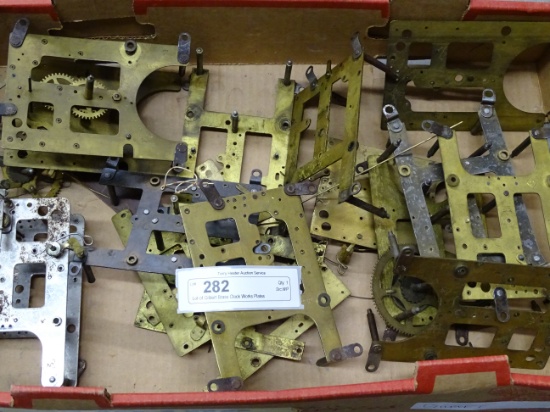 Lot of Gilbert Brass Clock Works Plates