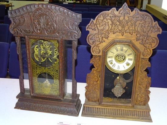 Two Vintage Kitchen Clocks Gilbert & Ingerham