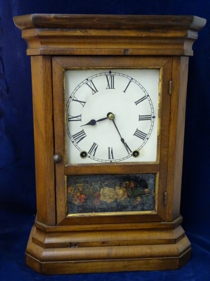 Seth Thomas Walnut Case Mantle Clock 11 X 15