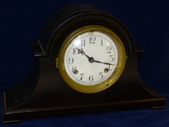 New Haven Walnut Case Mantel Clock