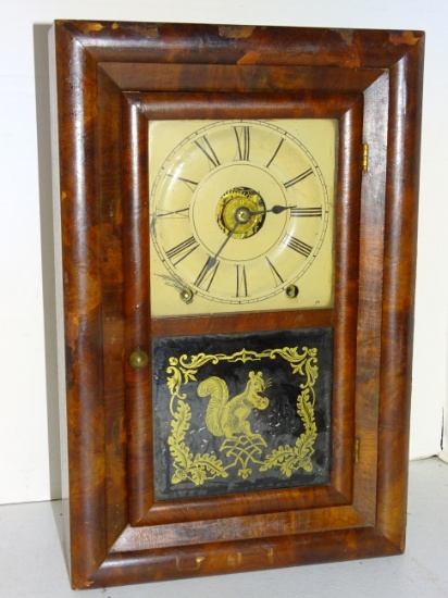 Seth Thomas Walnut Case Mantel w/ Alarm