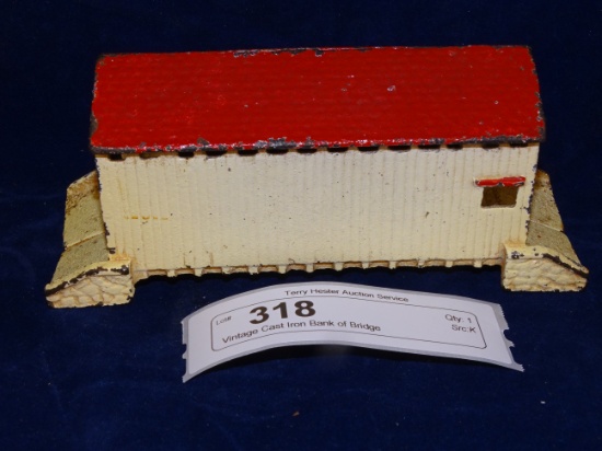 Vintage Cast Iron Bank of Bridge
