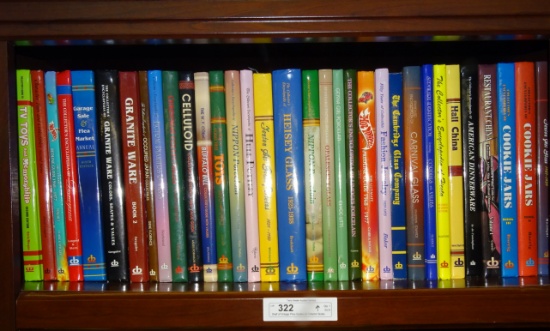 Shelf of Vintage Price Guides all Collector Books