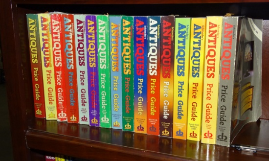 Shelf of Antiques Price Guides all Collector Books