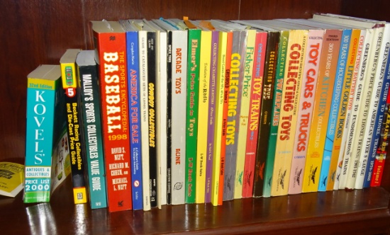 Shelf of Vintage Price Guides