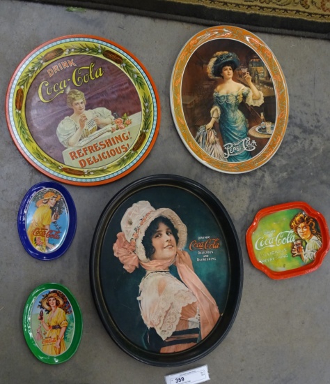 Lot of Retro Coca-Cola Trays