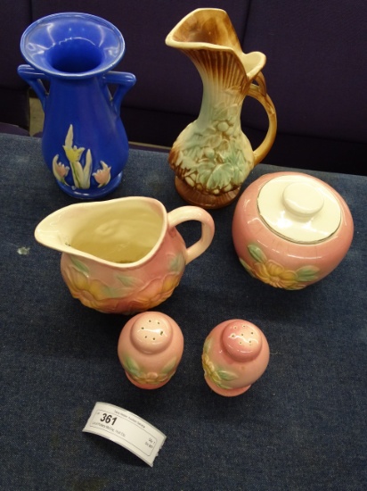 Lot of Pottery McCoy, Hull Etc.