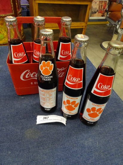 Coca-Cola (6) 1981 Clemson Championship Bottles