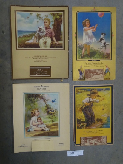 Old Local Advertising Calenders 1941,1948 &1949
