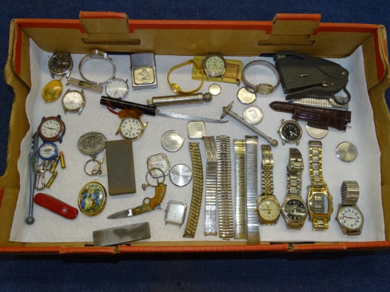 Box Lot of Watches / Accessories / Misc'