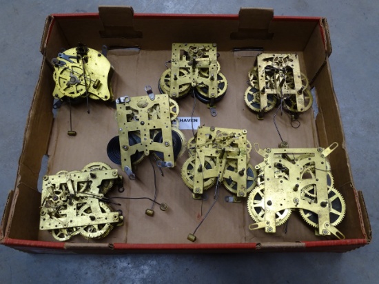 7 New Haven Brass Clock Works