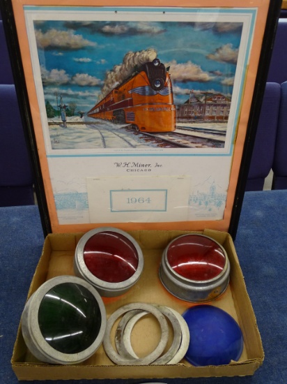 Train Signal Lights / Covers / Glass & RR Print