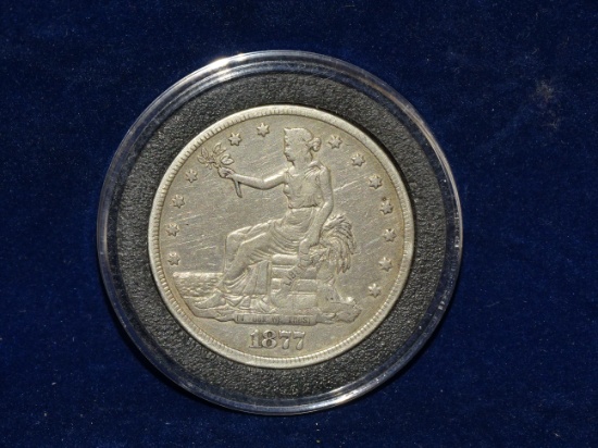 1877 US Trade Dollar .900 Fine