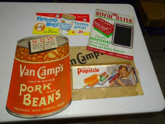 Lot of Old Paper & Card Board Advertising
