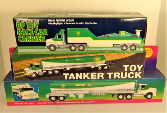 Lot of 3 1994 BP Toy Trucks