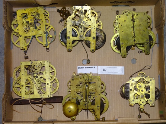 6 Sets of SETH THOMAS Clock Movements