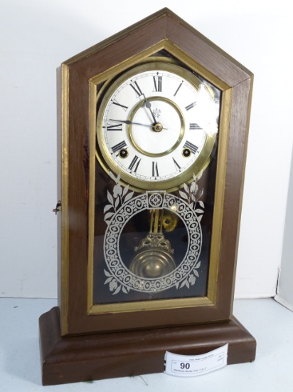 Waterbury Mantel Clock 11 by 17 w/Bell